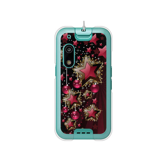 キッズフォン3 A201ZT SoftBank 高画質仕上げ 背面印刷 ハードケース 【434 星の壁】