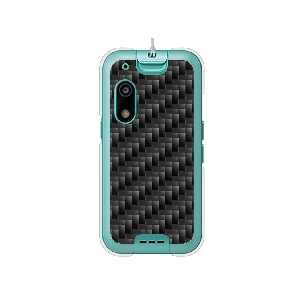 キッズフォン3 A201ZT SoftBank 高画質仕上げ 背面印刷 ハードケース 【461 カーボン】