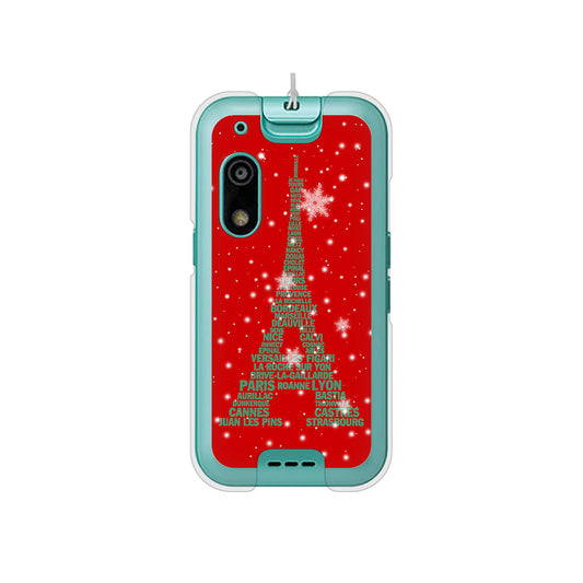 キッズフォン3 A201ZT SoftBank 高画質仕上げ 背面印刷 ハードケース 【527 エッフェル塔red-gr】