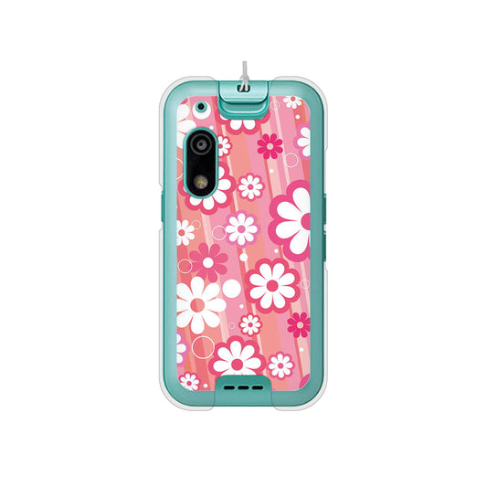 キッズフォン3 A201ZT SoftBank 高画質仕上げ 背面印刷 ハードケース 【751 マーガレット(ピンク系)】