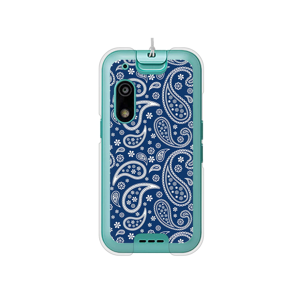 キッズフォン3 A201ZT SoftBank 高画質仕上げ 背面印刷 ハードケースペイズリー