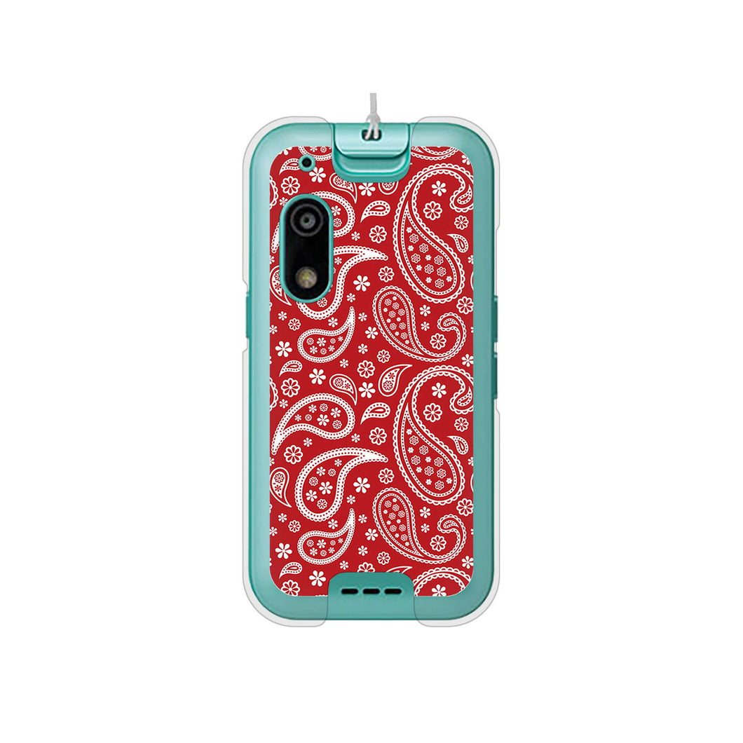 キッズフォン3 A201ZT SoftBank 高画質仕上げ 背面印刷 ハードケースペイズリー