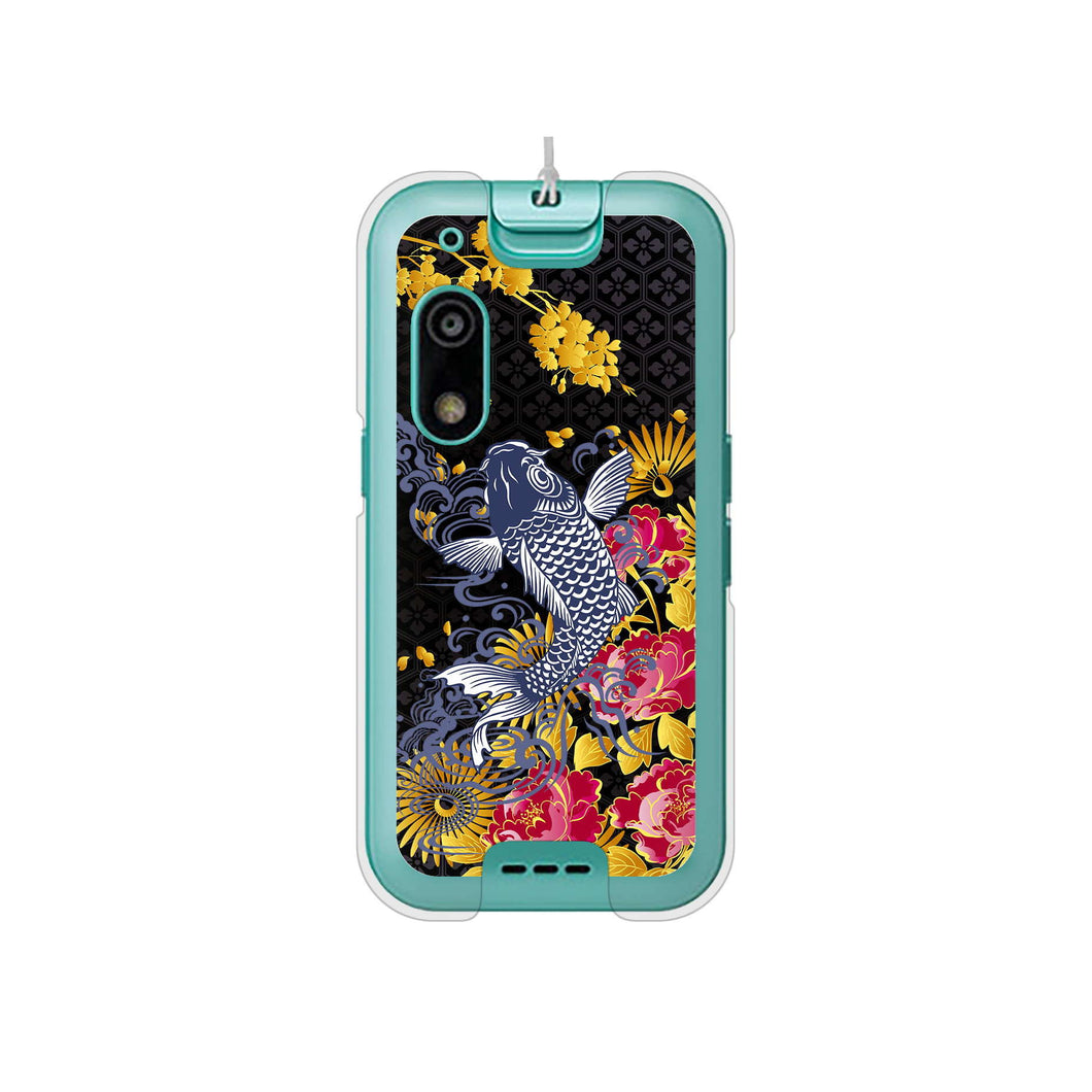 キッズフォン3 A201ZT SoftBank 高画質仕上げ 背面印刷 ハードケース鯉