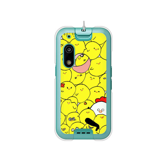 キッズフォン3 A201ZT SoftBank 高画質仕上げ 背面印刷 ハードケース 【1031 ピヨピヨ】