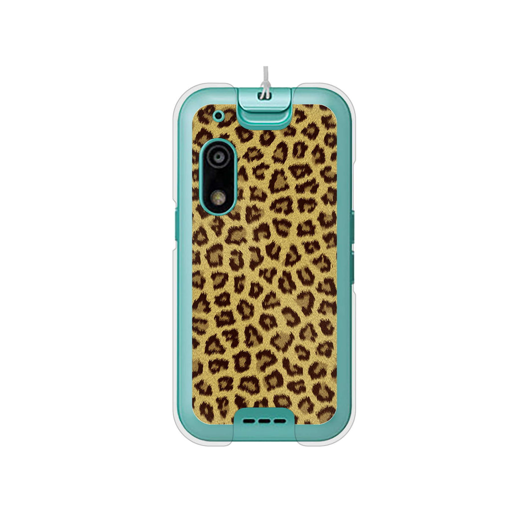 キッズフォン3 A201ZT SoftBank 高画質仕上げ 背面印刷 ハードケースヒョウ柄ベーシックS