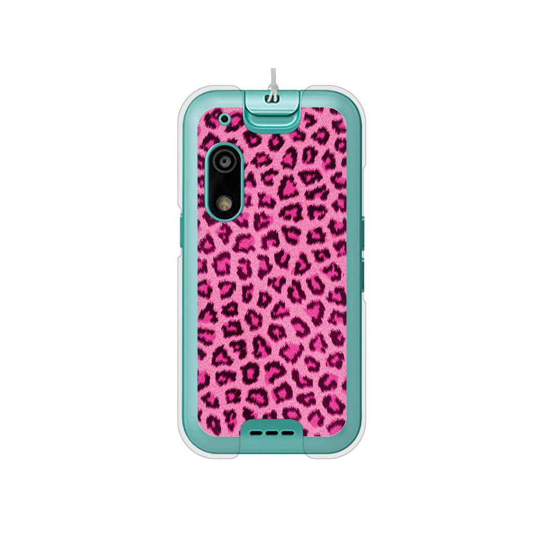 キッズフォン3 A201ZT SoftBank 高画質仕上げ 背面印刷 ハードケースヒョウ柄ベーシックS