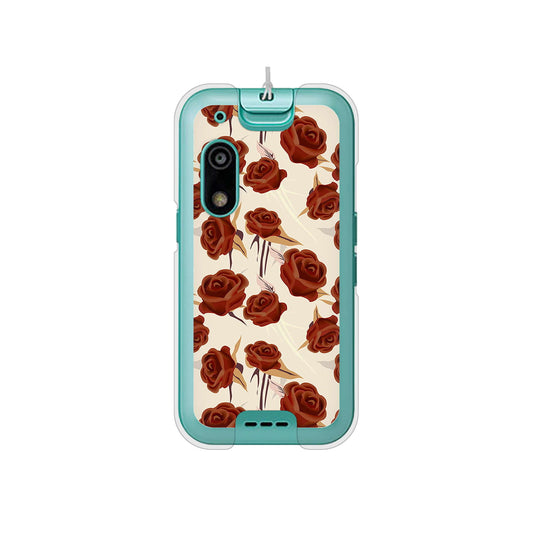 キッズフォン3 A201ZT SoftBank 高画質仕上げ 背面印刷 ハードケース 【1157 クラシックローズ】