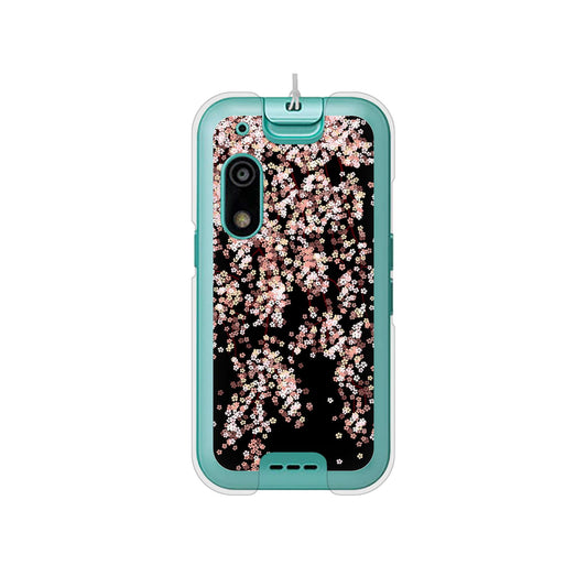 キッズフォン3 A201ZT SoftBank 高画質仕上げ 背面印刷 ハードケース 【1244 しだれ桜】