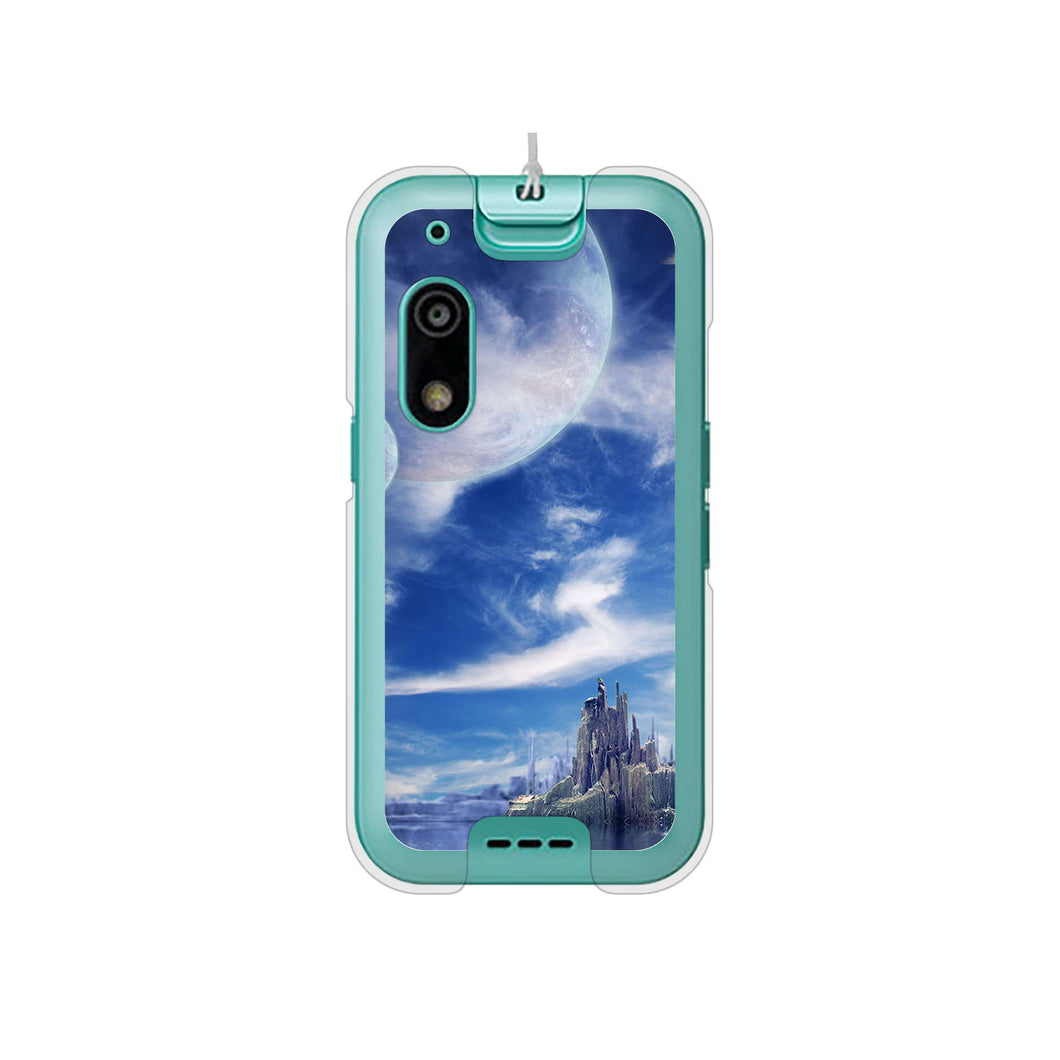 キッズフォン3 A201ZT SoftBank 高画質仕上げ 背面印刷 ハードケース 【1270 広がる宇宙】