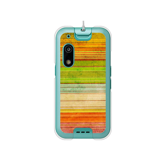 キッズフォン3 A201ZT SoftBank 高画質仕上げ 背面印刷 ハードケース 【1324 ビンテージボーダー(色彩)】