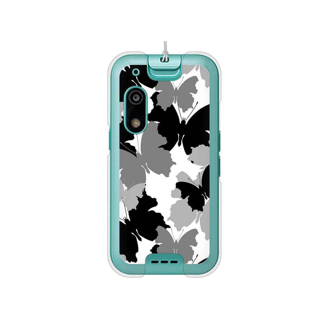 キッズフォン3 A201ZT SoftBank 高画質仕上げ 背面印刷 ハードケース 【1336 夜の蝶】