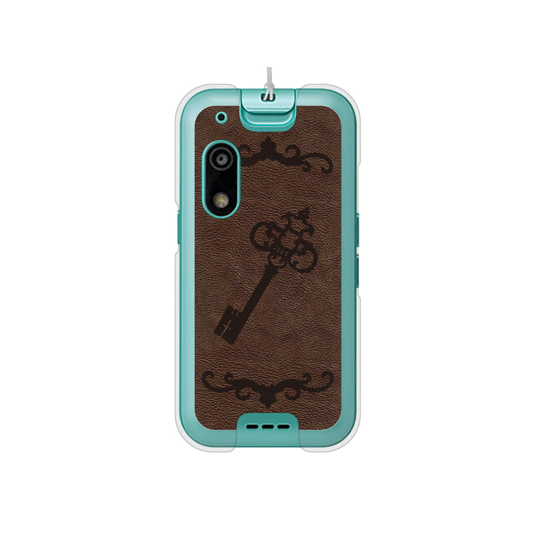 キッズフォン3 A201ZT SoftBank 高画質仕上げ 背面印刷 ハードケースレザー風