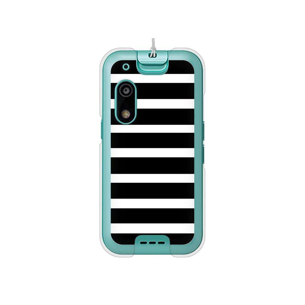 キッズフォン3 A201ZT SoftBank 高画質仕上げ 背面印刷 ハードケースシンプルボーダー