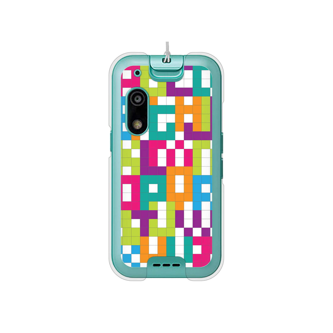 キッズフォン3 A201ZT SoftBank 高画質仕上げ 背面印刷 ハードケース 【IB916 ブロックアルファベット】