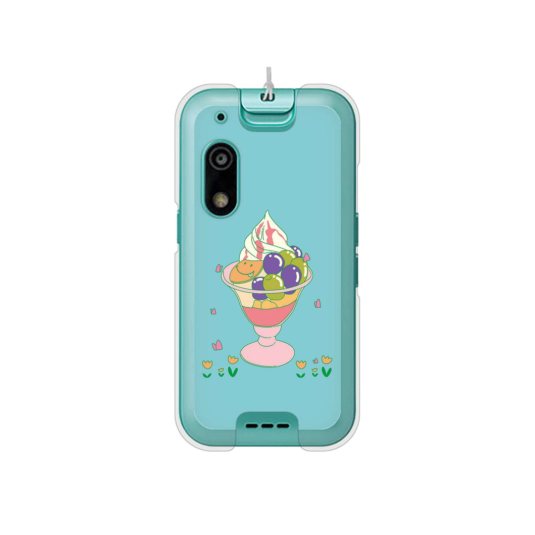 キッズフォン3 A201ZT SoftBank 高画質仕上げ 背面印刷 ハードケーススイーツイラスト