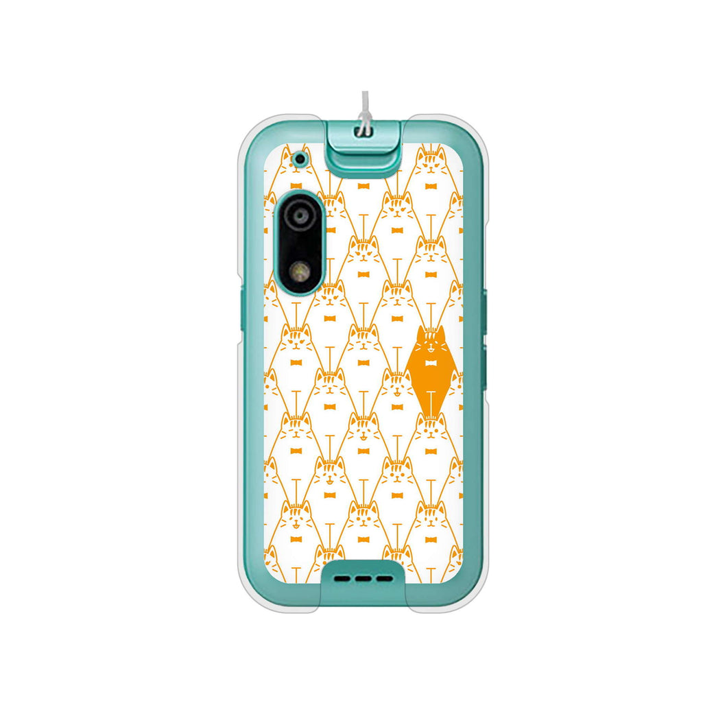 キッズフォン3 A201ZT SoftBank 高画質仕上げ 背面印刷 ハードケースパターンアニマル