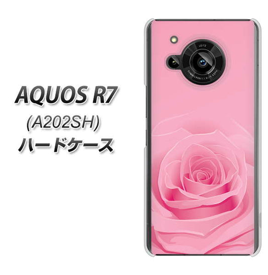 AQUOS R7 A202SH SoftBank 高画質仕上げ 背面印刷 ハードケース【401 ピンクのバラ】