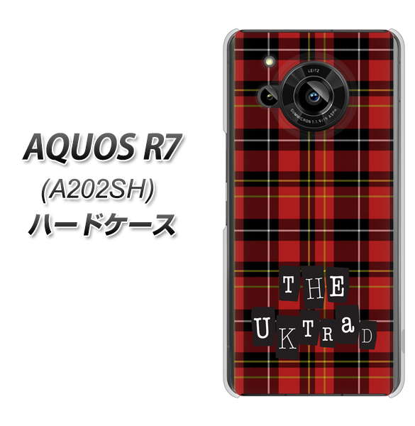 AQUOS R7 A202SH SoftBank 高画質仕上げ 背面印刷 ハードケース【547 THEチェック】