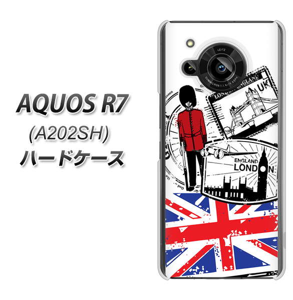 AQUOS R7 A202SH SoftBank 高画質仕上げ 背面印刷 ハードケース【574 LONDON】