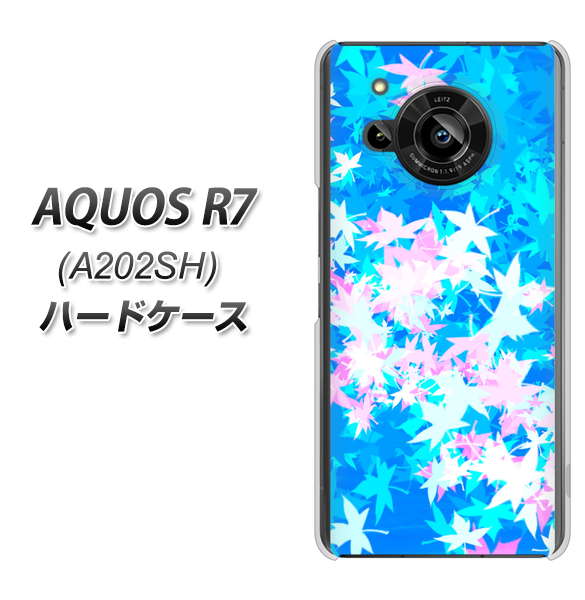 AQUOS R7 A202SH SoftBank 高画質仕上げ 背面印刷 ハードケース【YJ290 デザインもみじ】