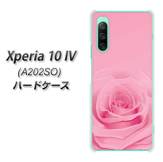 Xperia 10 IV A202SO SoftBank 高画質仕上げ 背面印刷 ハードケース【401 ピンクのバラ】