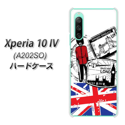 Xperia 10 IV A202SO SoftBank 高画質仕上げ 背面印刷 ハードケース【574 LONDON】