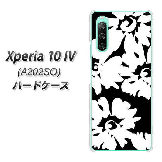 Xperia 10 IV A202SO SoftBank 高画質仕上げ 背面印刷 ハードケース【1215 モダンフラワー】