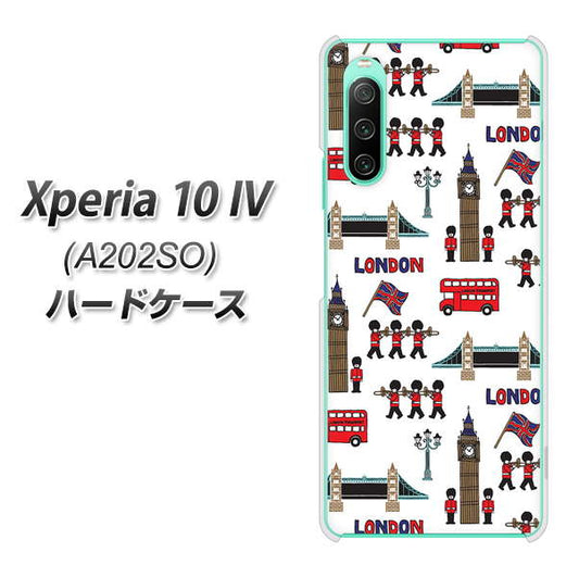 Xperia 10 IV A202SO SoftBank 高画質仕上げ 背面印刷 ハードケース【EK811 ロンドンの街】