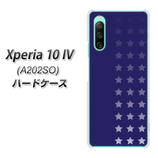 Xperia 10 IV A202SO SoftBank 高画質仕上げ 背面印刷 ハードケース【IB911 スターライン】