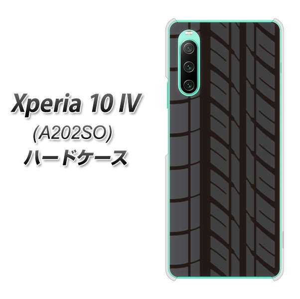 Xperia 10 IV A202SO SoftBank 高画質仕上げ 背面印刷 ハードケース【IB931 タイヤ】