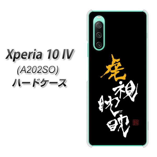 Xperia 10 IV A202SO SoftBank 高画質仕上げ 背面印刷 ハードケース【OE803 虎視眈々】