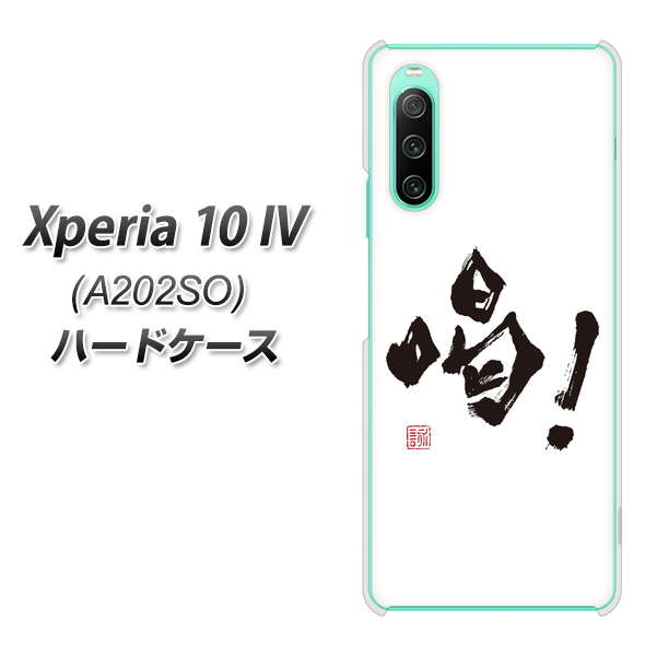 Xperia 10 IV A202SO SoftBank 高画質仕上げ 背面印刷 ハードケース【OE845 喝!】