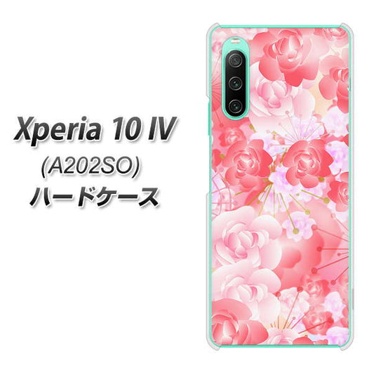 Xperia 10 IV A202SO SoftBank 高画質仕上げ 背面印刷 ハードケース【VA817 はんなり色の華】