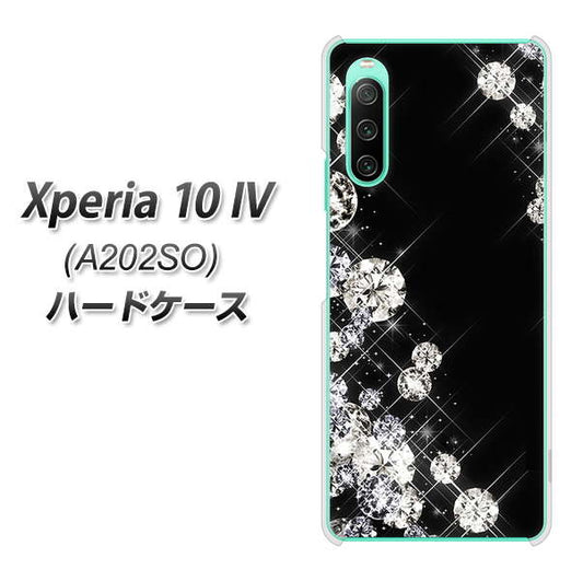 Xperia 10 IV A202SO SoftBank 高画質仕上げ 背面印刷 ハードケース【VA871 ダイヤモンドフレーム】