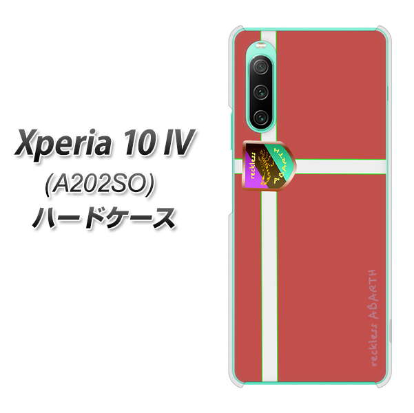 Xperia 10 IV A202SO SoftBank 高画質仕上げ 背面印刷 ハードケース【YC934 アバルト05】