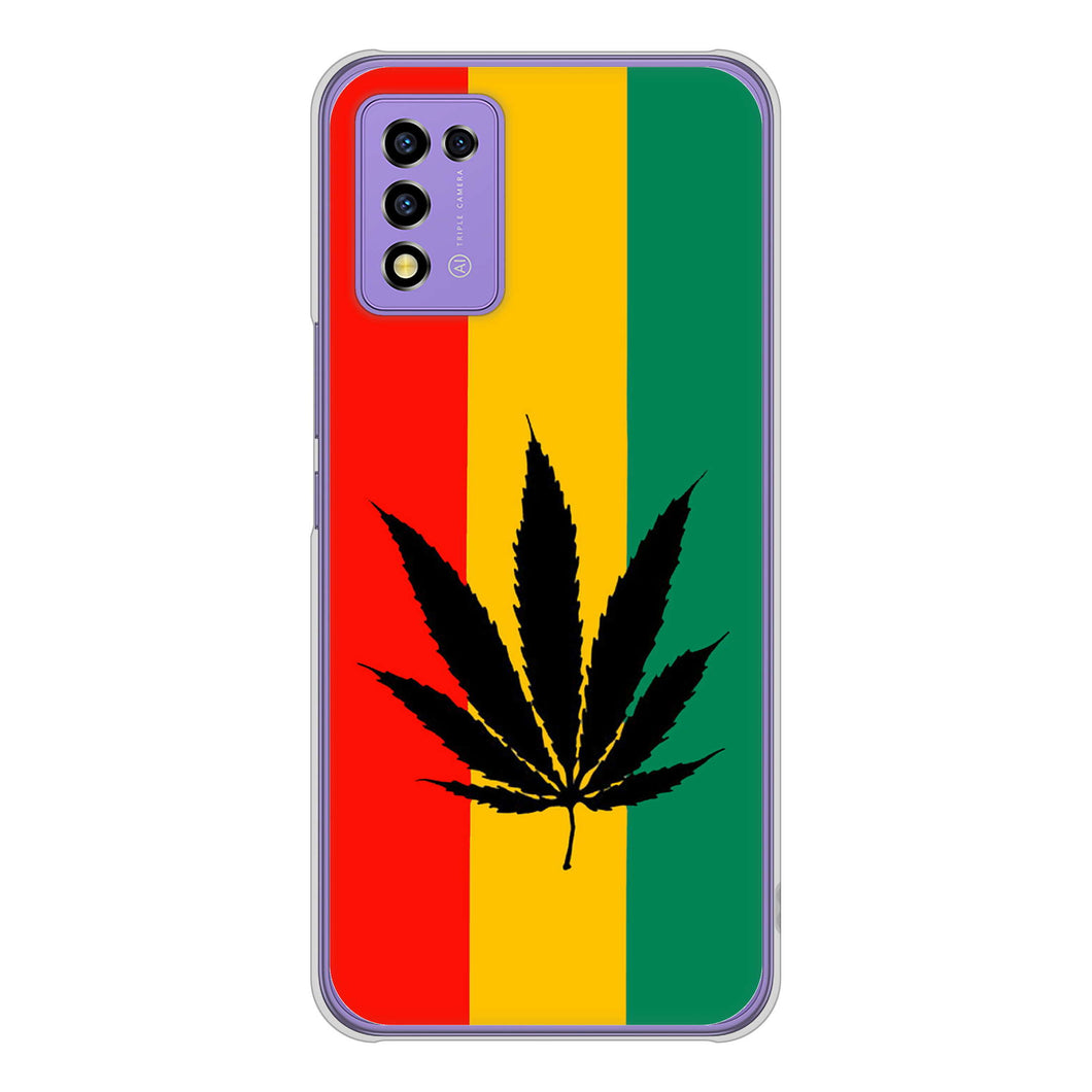 Libero 5G III A202ZT Y!mobile 高画質仕上げ 背面印刷 ハードケース 【083 大麻ラスタカラー】