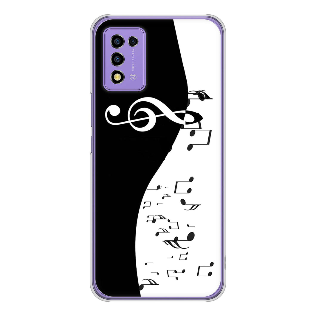 Libero 5G III A202ZT Y!mobile 高画質仕上げ 背面印刷 ハードケース 音符