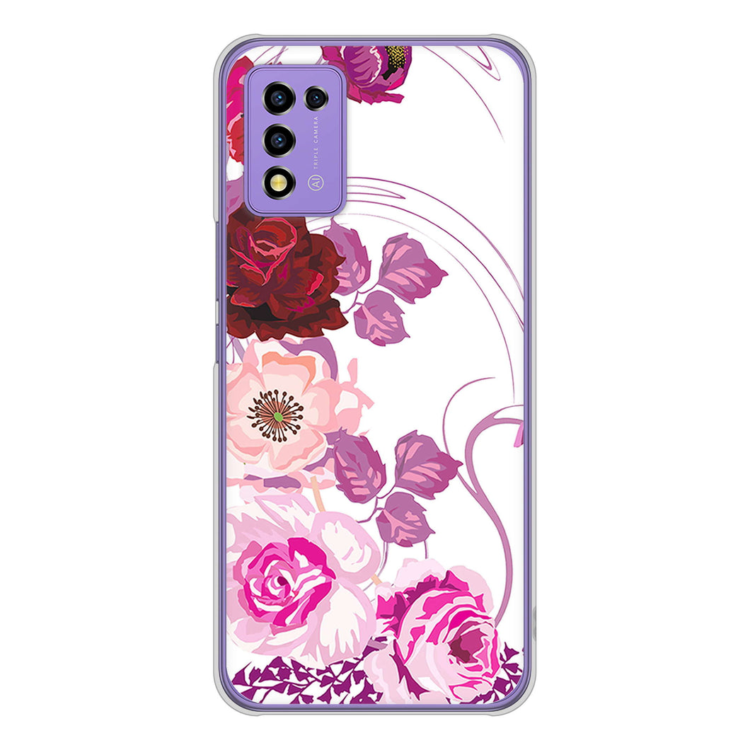 Libero 5G III A202ZT Y!mobile 高画質仕上げ 背面印刷 ハードケース ロマンチックなバラ