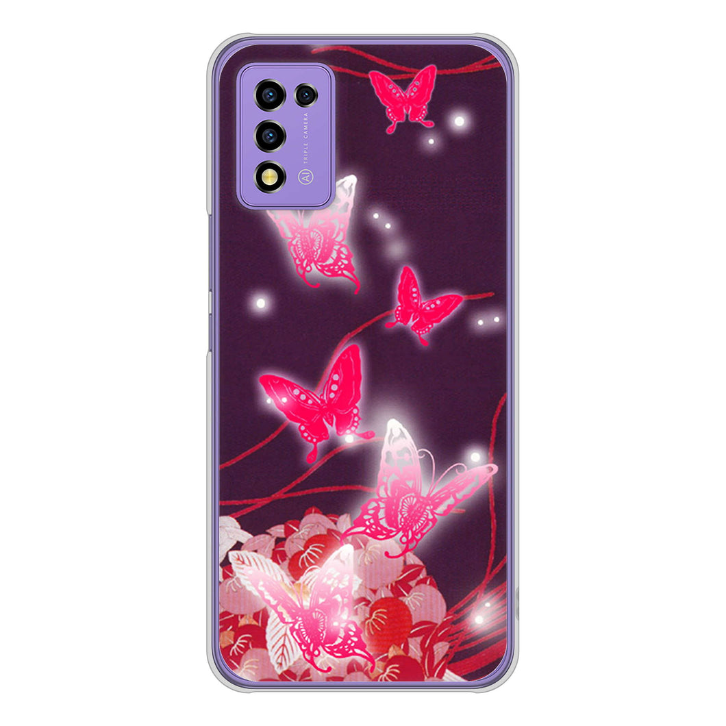 Libero 5G III A202ZT Y!mobile 高画質仕上げ 背面印刷 ハードケース バタフライ