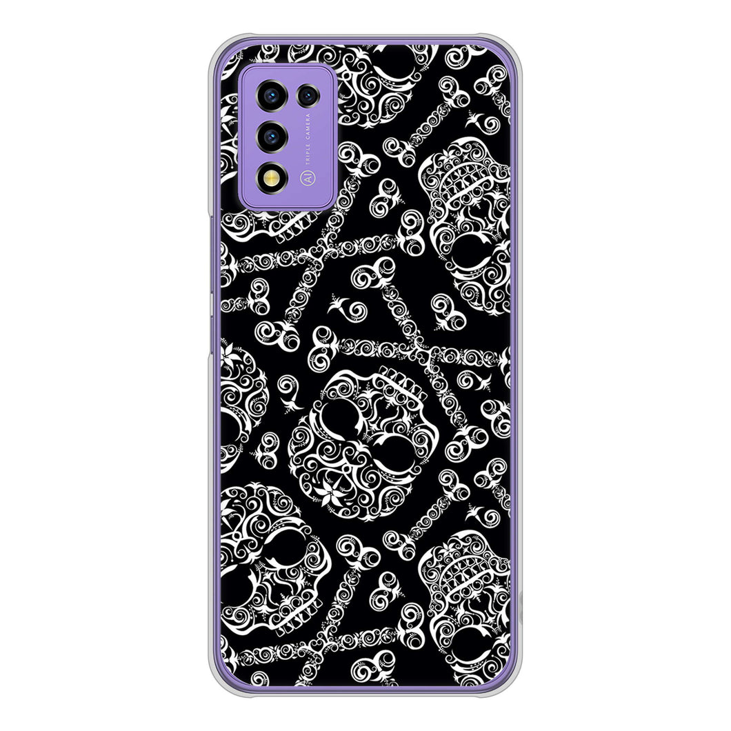 Libero 5G III A202ZT Y!mobile 高画質仕上げ 背面印刷 ハードケース 【363 ドクロの刺青】