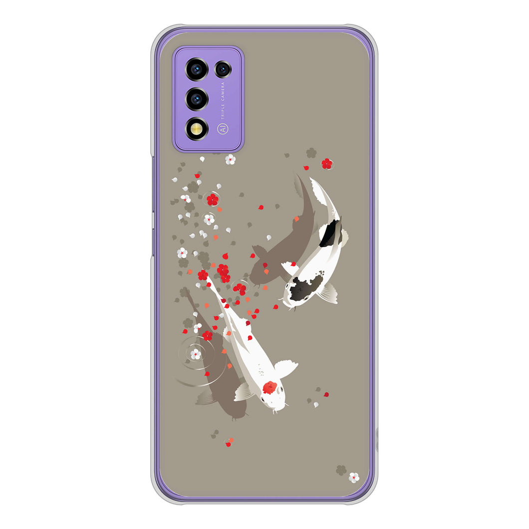 Libero 5G III A202ZT Y!mobile 高画質仕上げ 背面印刷 ハードケース 【367 よりそう鯉】