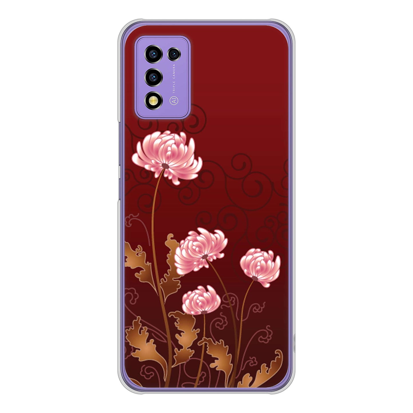 Libero 5G III A202ZT Y!mobile 高画質仕上げ 背面印刷 ハードケース 【375 優美な菊】