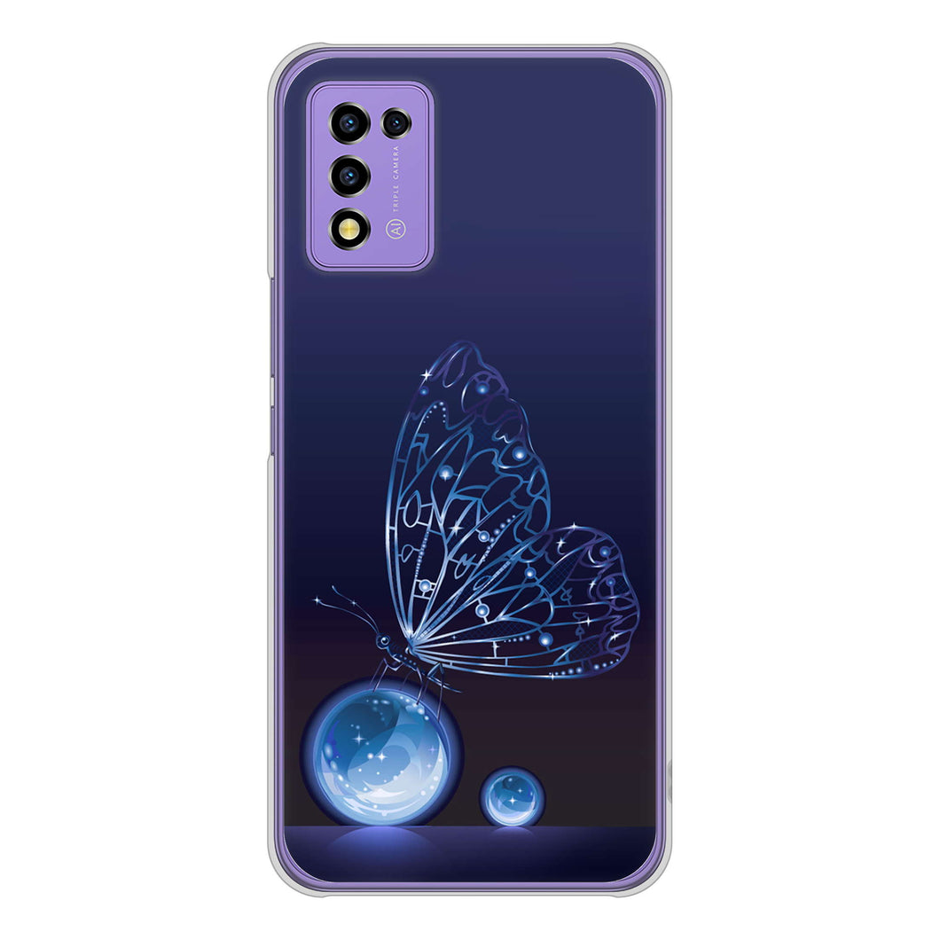 Libero 5G III A202ZT Y!mobile 高画質仕上げ 背面印刷 ハードケース バタフライ