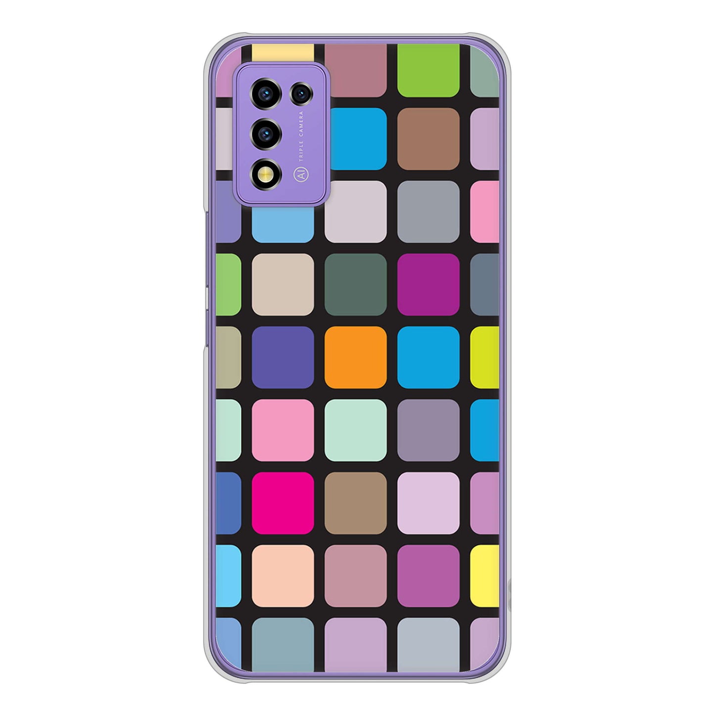 Libero 5G III A202ZT Y!mobile 高画質仕上げ 背面印刷 ハードケース 【509 カラースクエア】