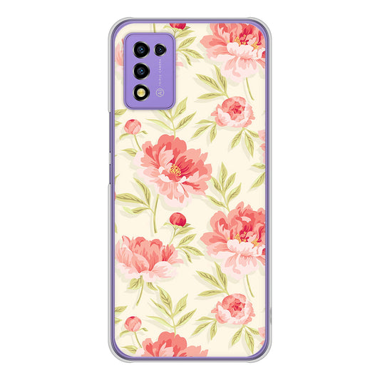 Libero 5G III A202ZT Y!mobile 高画質仕上げ 背面印刷 ハードケース 北欧の小花