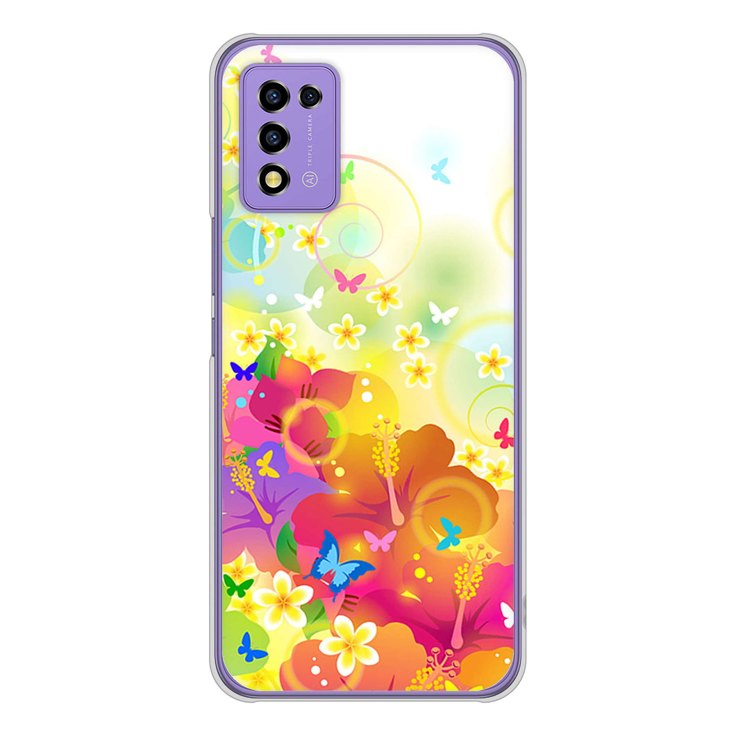 Libero 5G III A202ZT Y!mobile 高画質仕上げ 背面印刷 ハードケース バタフライ