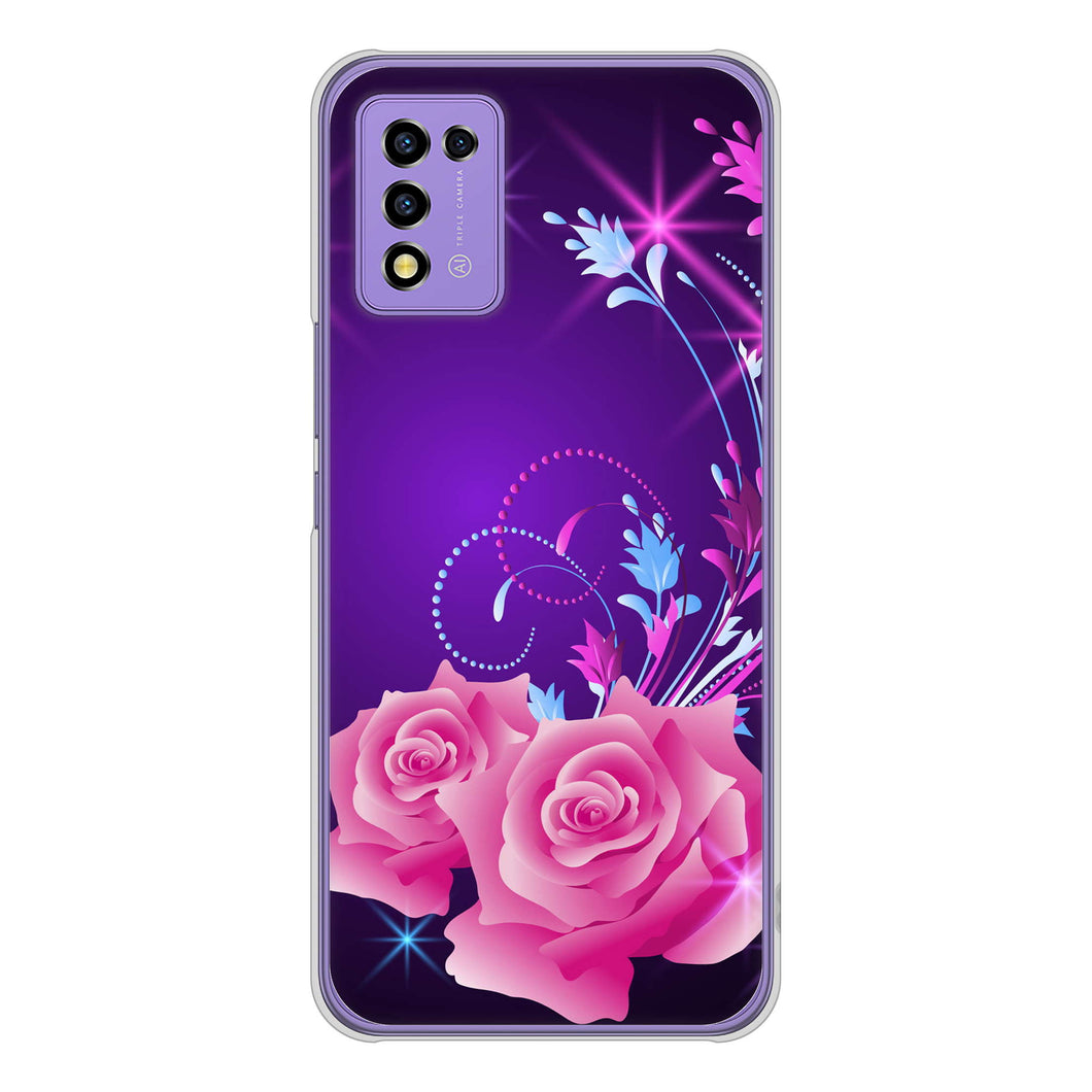 Libero 5G III A202ZT Y!mobile 高画質仕上げ 背面印刷 ハードケース ロマンチックなバラ