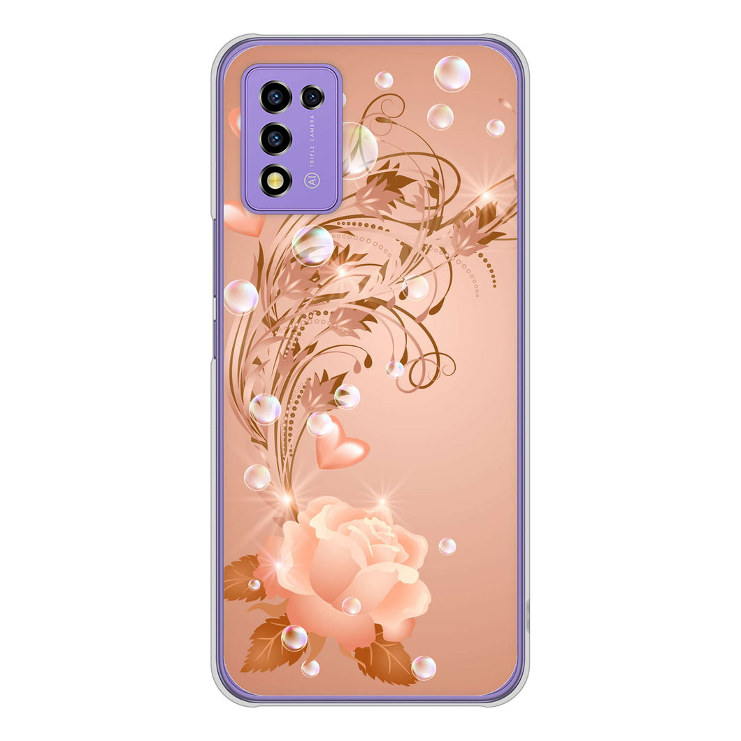 Libero 5G III A202ZT Y!mobile 高画質仕上げ 背面印刷 ハードケース ロマンチックなバラ