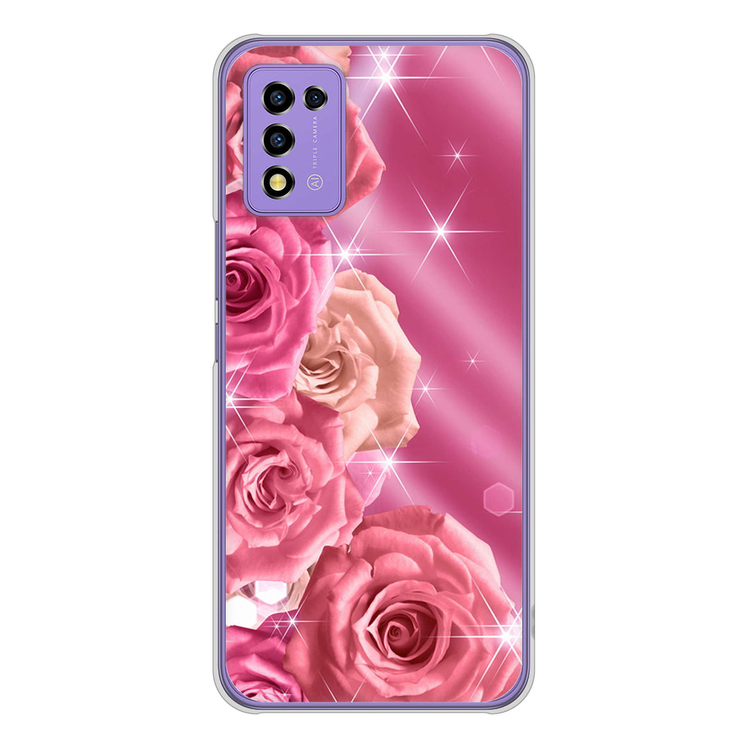 Libero 5G III A202ZT Y!mobile 高画質仕上げ 背面印刷 ハードケース 【1182 ピンクの薔薇に誘われて】