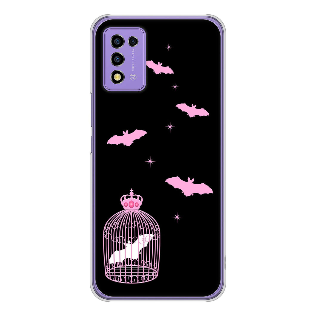 Libero 5G III A202ZT Y!mobile 高画質仕上げ 背面印刷 ハードケース むかいあぐる こうもりの王冠鳥かご